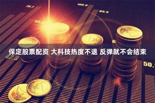 保定股票配资 大科技热度不退 反弹就不会结束